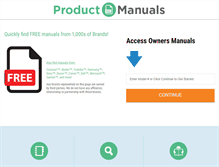 Tablet Screenshot of productmanuals.org